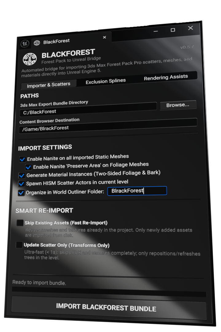 BlackForest Unreal Engine 5 UI Interface